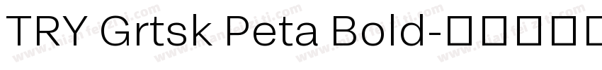TRY Grtsk Peta Bold字体转换